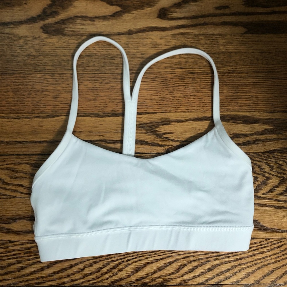 Lululemon Flo Y bra white